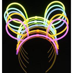GLOW BUNNY DIADEEM 3st Glowsticks connectors |Glow Konijn oren MagieQ